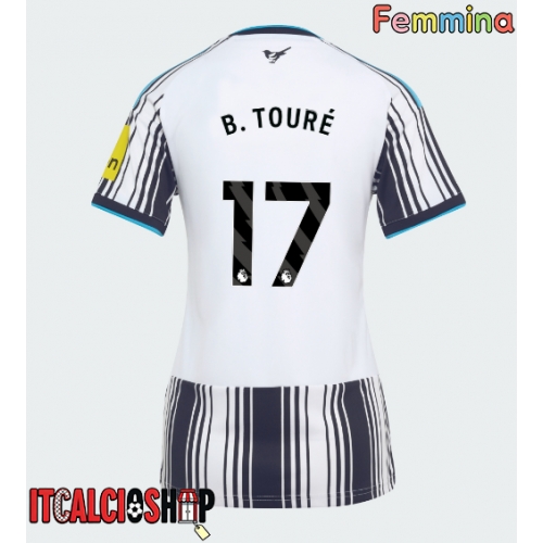 Newcastle United Bazoumana Toure #17 Prima Maglia Femmina 2026-27 Manica Corta